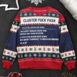 Cluster Fuck Fixer Personalized Ugly Sweater