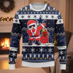 Cowboys Dabbing Santa Claus Christmas Ugly Sweater