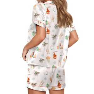 Cowgirl Christmas Silky Satin Pajama Set