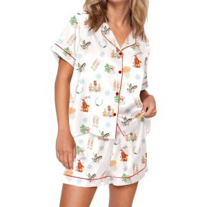 Cowgirl Christmas Silky Satin Pajama Set