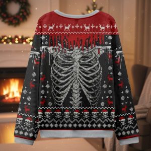Deadly Festive Vibes Christmas Ugly Sweater 1 Deadly Festive Vibes Christmas Ugly Sweater