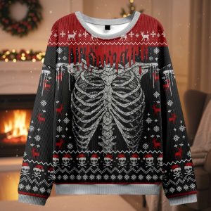 Deadly Festive Vibes Christmas Ugly Sweater