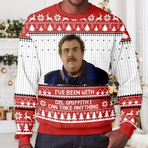 Del Griffith Planes Trains Automobiles Ugly Christmas Sweater