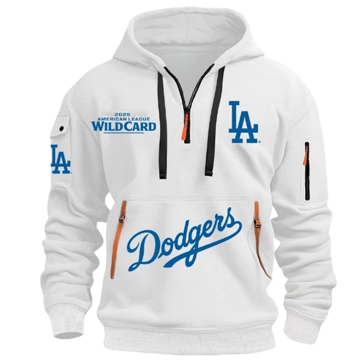 Dodgers 2025 AL Wild Card Quarter Zip Hoodie Dodgers 2025 AL Wild Card Quarter Zip Hoodie