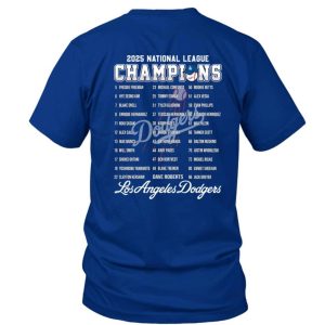 Dodgers B2B NL Champions 2024-2025 Two-Sided Shirt 2 Dodgers B2B NL Champions 2024 2025 Two Sided Shirt