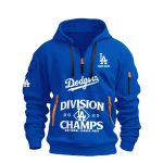 Dodgers NL West Division Champs Quarter Zip Hoodie