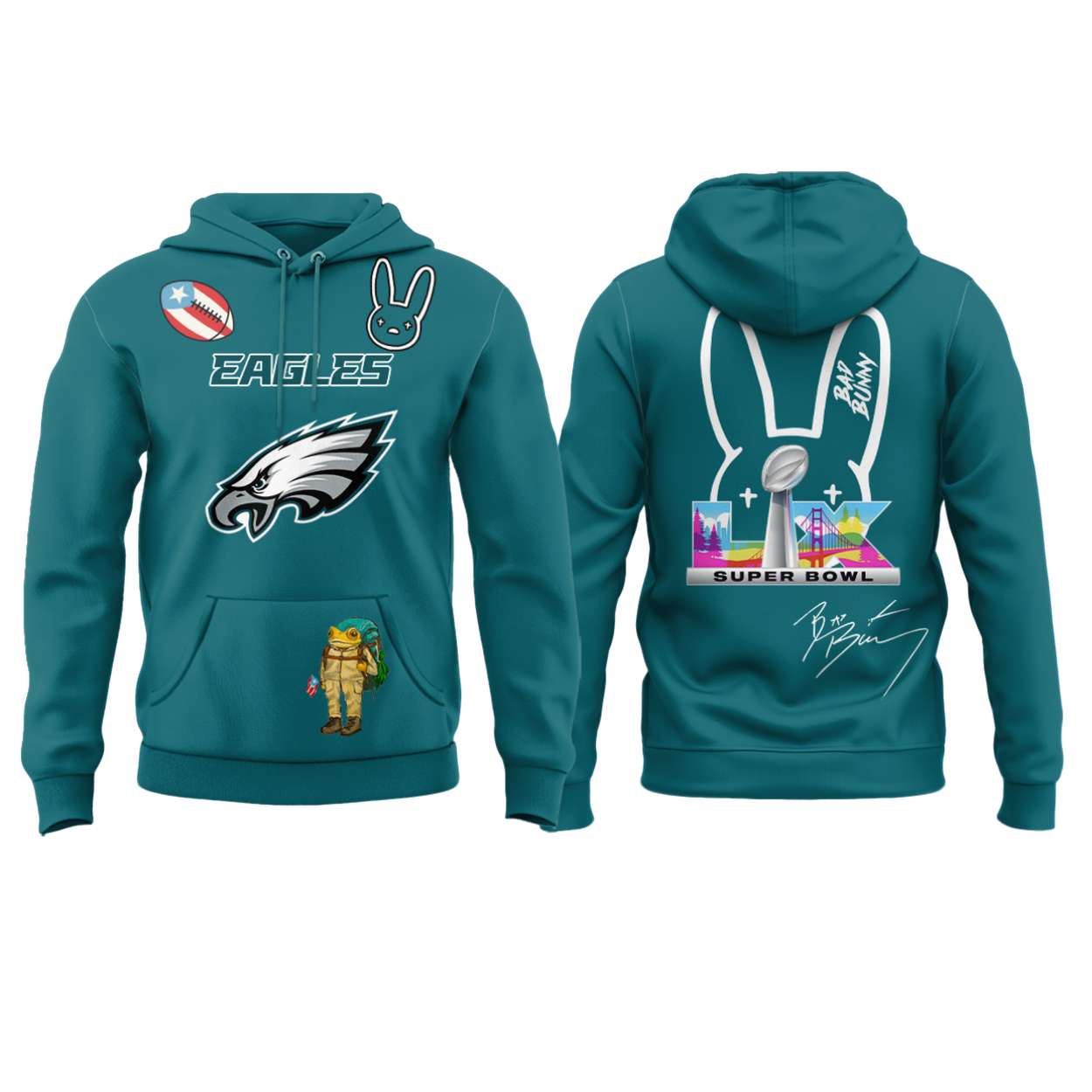 Eagles Bad Bunny Halftime Show Benito Bowl Hoodie Eagles Bad Bunny Halftime Show Benito Bowl Hoodie