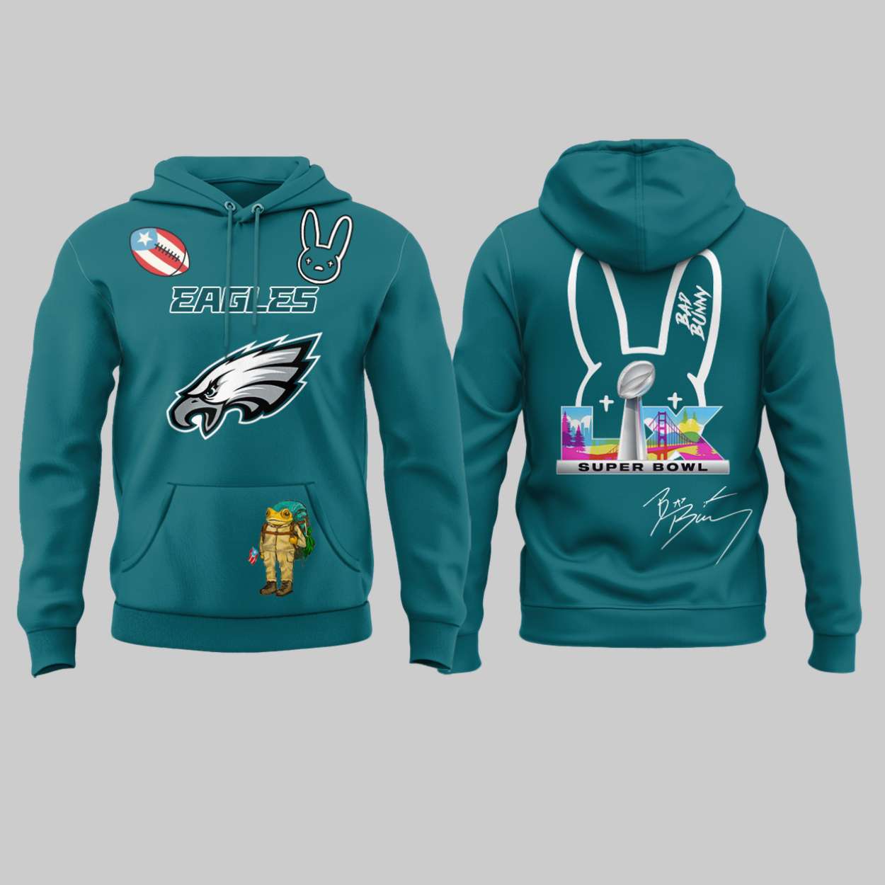 Eagles Bad Bunny Halftime Show Benito Bowl Hoodie Eagles Bad Bunny Halftime Show Benito Bowl Hoodie