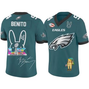 Eagles Bad Bunny Halftime Show Benito Bowl Jersey