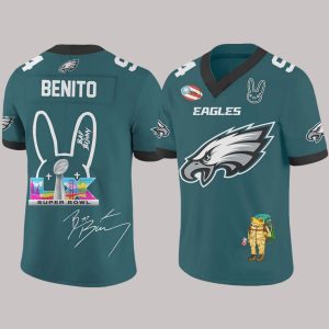 Eagles Bad Bunny Halftime Show Benito Bowl Jersey