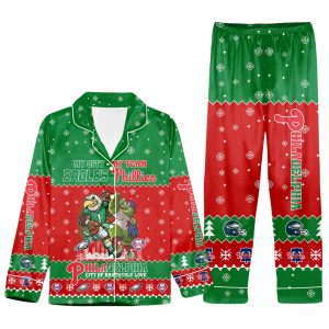 Eagles Phillies Philadelphia City Of Brotherly Love Pajama Set