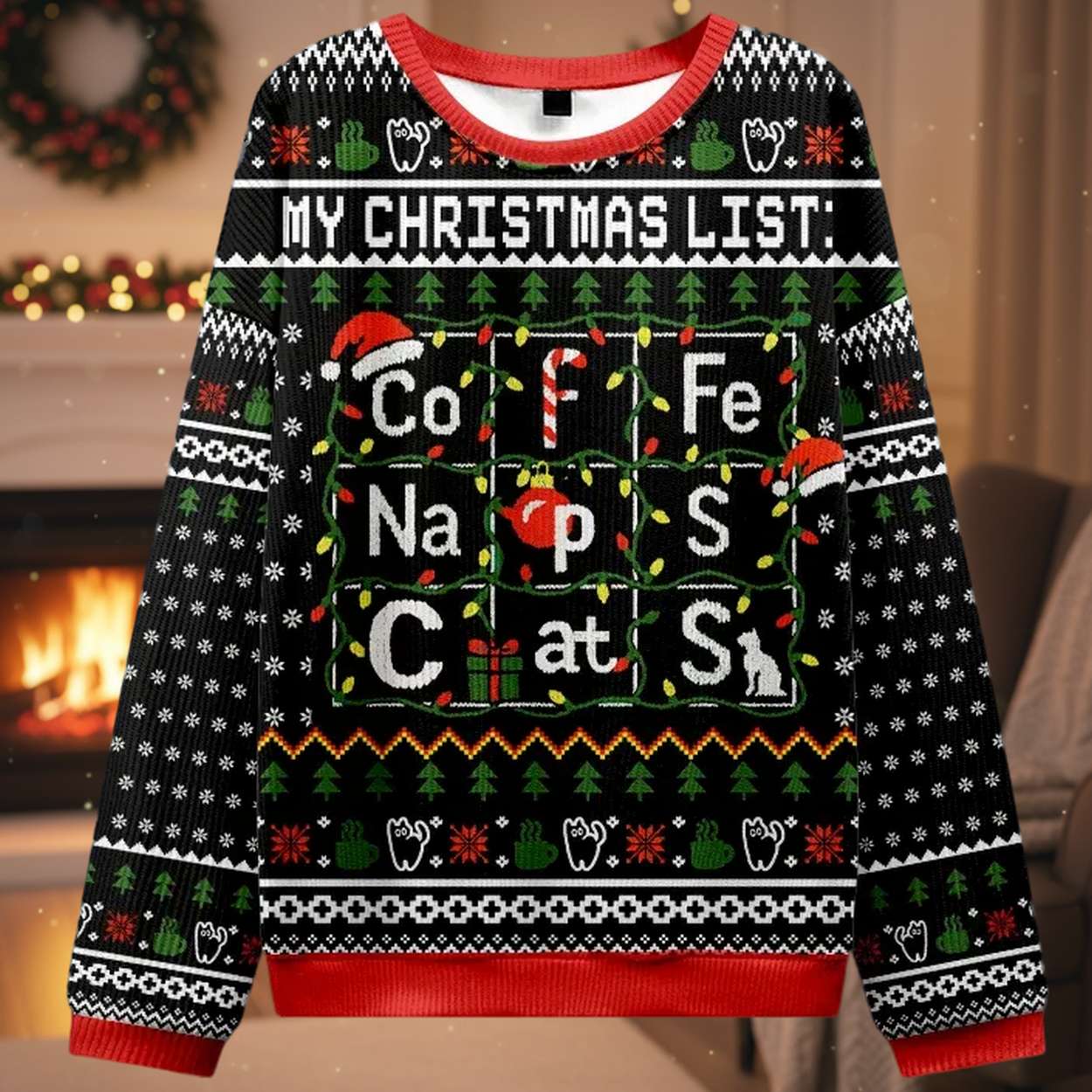 Elements Table Christmas Ugly Sweater Elements Table Christmas Ugly Sweater