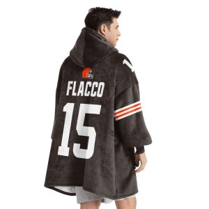 Flacco 15 Cleveland Football Unisex Blanket Hoodie