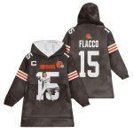 Flacco 15 Cleveland Football Unisex Blanket Hoodie