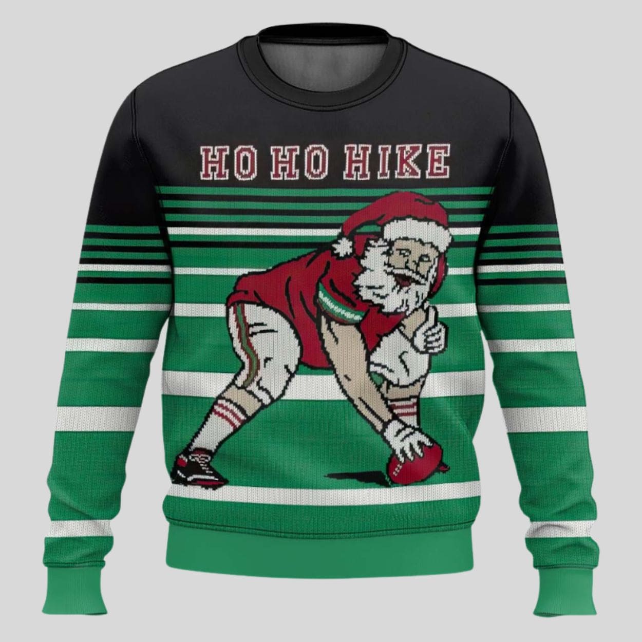 Football Santa Ugly Christmas Sweater Football Santa Ugly Christmas Sweater