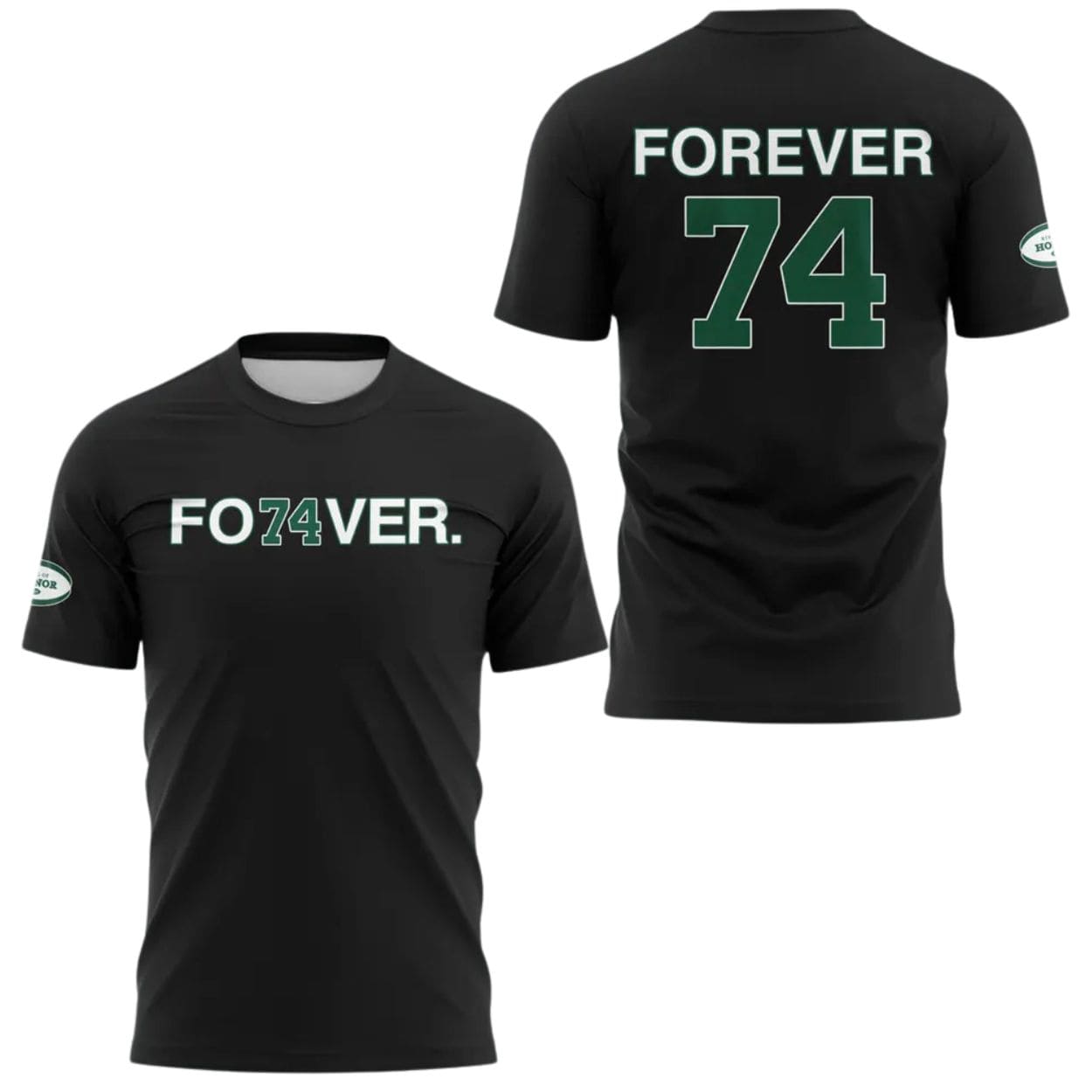 Forever 74 Nick Mangold Jets Black Hoodie Forever 74 Nick Mangold Jets Black Hoodie