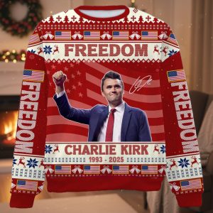 Freedom Charlie Kirk Ugly Sweater