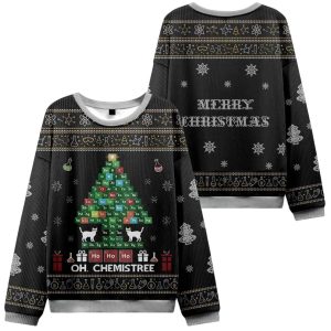 Funny Chemical Element Christmas Tree Christmas Ugly Sweater