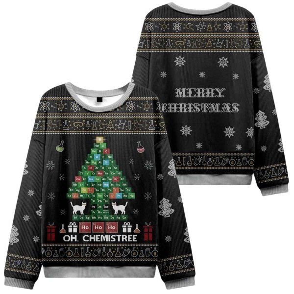 Funny Chemical Element Christmas Tree Christmas Ugly Sweater