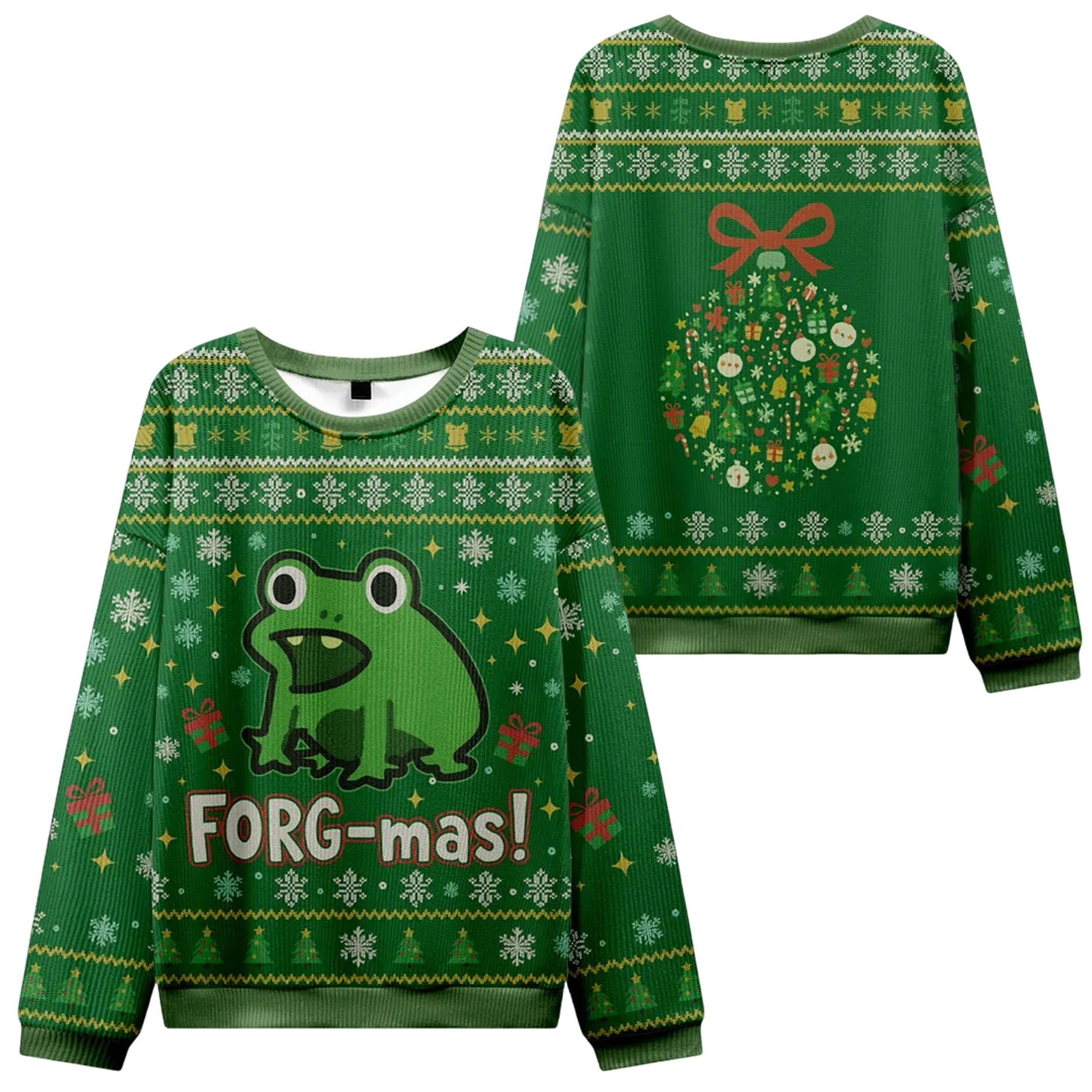 Funny Forg-mas Ugly Christmas Sweater Funny Forg-mas Ugly Christmas Sweater