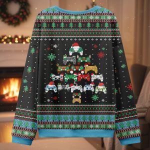 Gamepad Christmas Tree Ugly Christmas Sweater