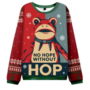 Hop Frog Resist Ugly Christmas Sweater