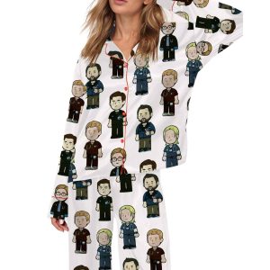 Hucklerobby Silky Satin Pajama Set