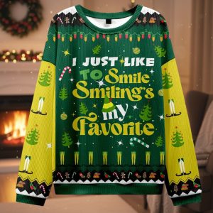 I Just Like To Smile Smiling’s My Favorite Ugly Christmas Sweater