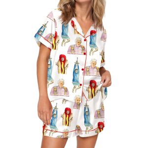 I Think You Should Leave Silky Satin Pajama Set 1 I Think You Should Leave Silky Satin Pajama Set