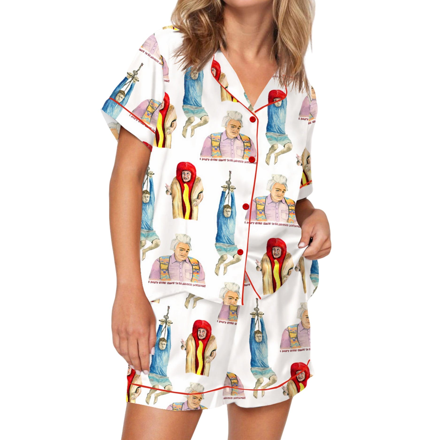 I Think You Should Leave Silky Satin Pajama Set I Think You Should Leave Silky Satin Pajama Set