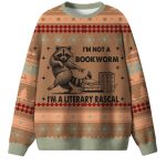 I'm Not A Bookworm I'm A Literary Rascal Ugly Christmas Sweater