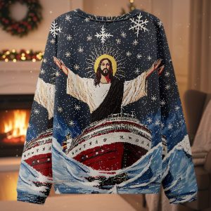 Jesus On A Cruise Ugly Christmas Sweater