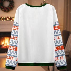 Jesus Riding Dinosaur Christian Ugly Christmas Sweater