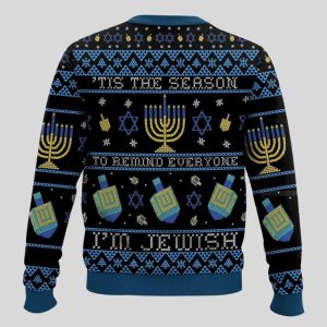 Jewish Hanukkah Ugly Christmas Sweater 1 Jewish Hanukkah Ugly Christmas Sweater