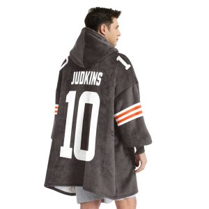 Judkins 10 Cleveland Football Unisex Blanket Hoodie
