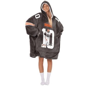 Judkins 10 Cleveland Football Unisex Blanket Hoodie