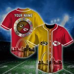 KC Chiefs x Missouri Tigers Personalized Baseball Jersey