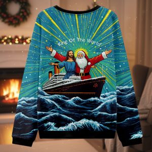 King Of The World Christian Ugly Christmas Sweater