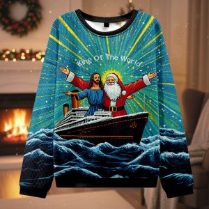 King Of The World Christian Ugly Christmas Sweater