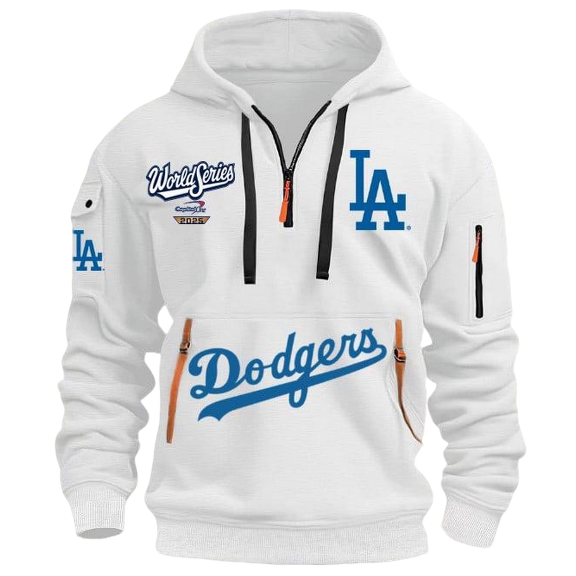 LA Dodgers World Series 2025 Quarter Zip Hoodie LA Dodgers World Series 2025 Quarter Zip Hoodie