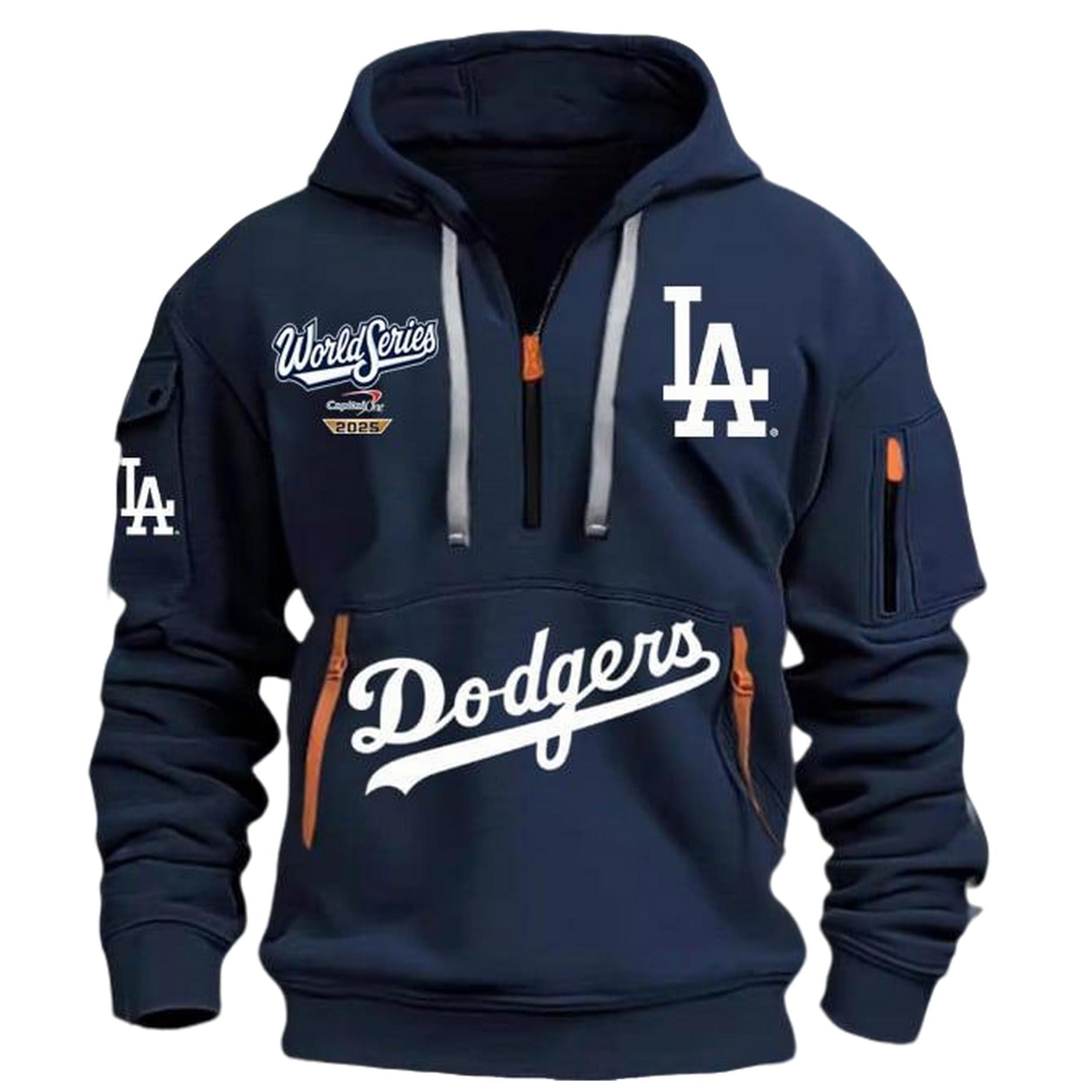 LA Dodgers World Series 2025 Quarter Zip Hoodie LA Dodgers World Series 2025 Quarter Zip Hoodie