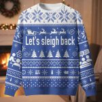 Let's Sleigh Back Ugly Christmas Sweater