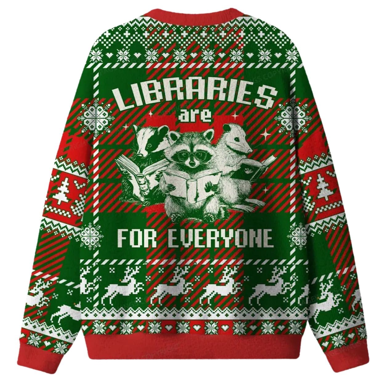 Libraries Are For Everyone Ugly Christmas Sweater Libraries Are For Everyone Ugly Christmas Sweater