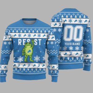 Lions Portland Frog Resist Ugly Christmas Sweater