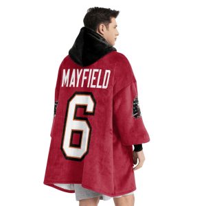 Mayfield 6 Tampa Bay Football Unisex Blanket Hoodie