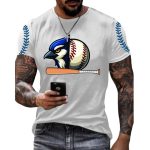 Men's Blue Jays Baseball Print Short-Sleeved T-shirt