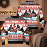 Merry Christmas Fire Tree Ugly Christmas Sweater