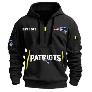 Patriots EST 1971 Quarter Zip Hoodie