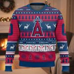 Personalized Angels Baseball 2025 Ugly Christmas Sweater