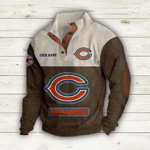 Personalized Bears Stand-Up Collar Sweatshirt 2 Personalized Bears Stand Up Collar Sweatshirt